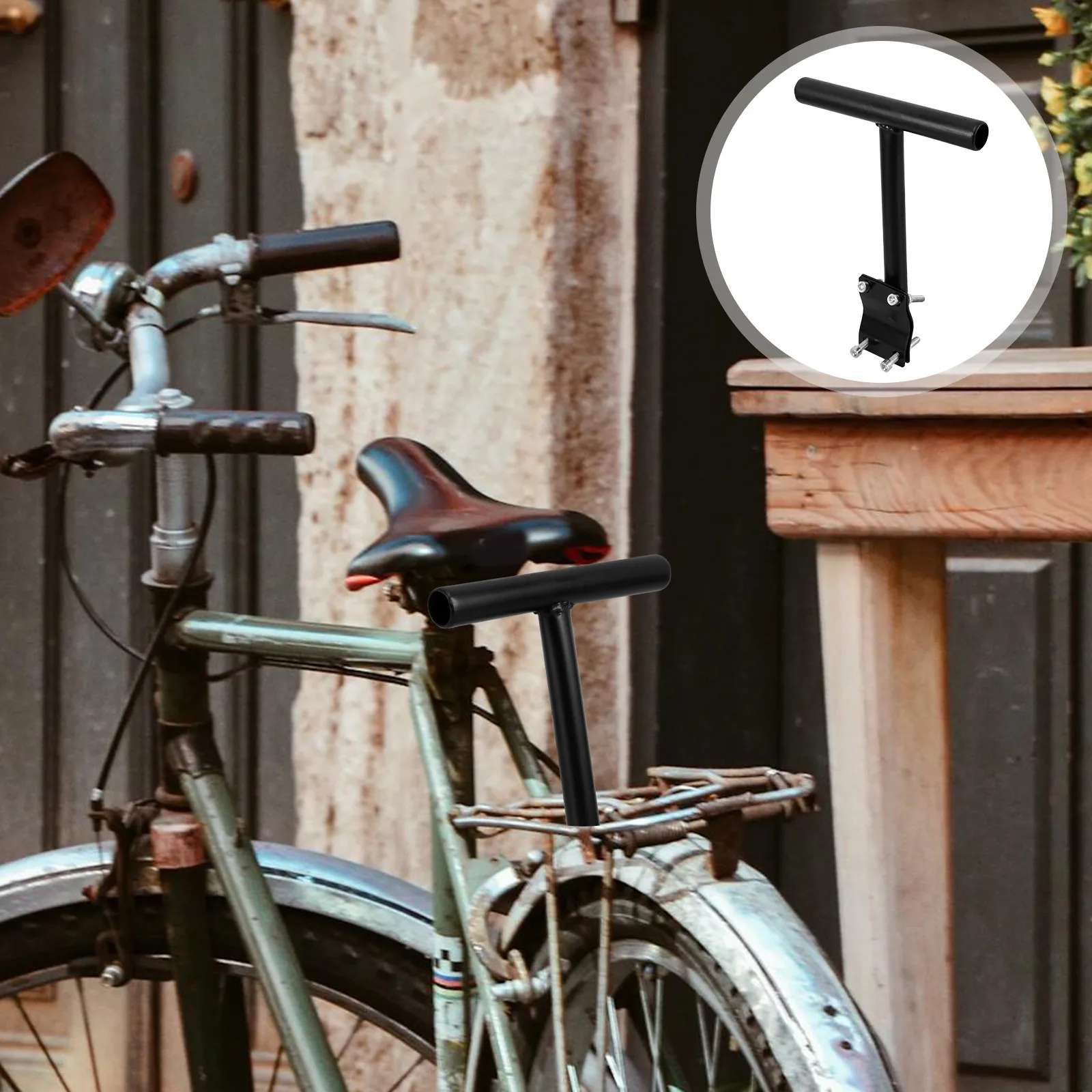 Universal Bike Rear Seat Handlebar Multifunctional Detachable Design Safe Durable Compatible with Multiple Bike Types