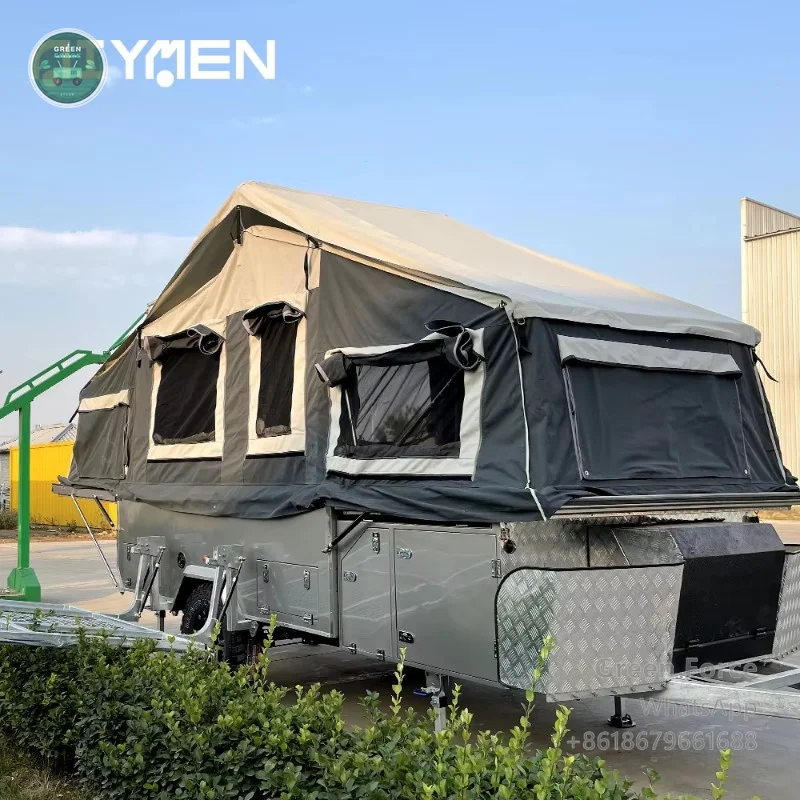 Portable Pop-Up Camper Trailer | Modular Expansion System | Off-Road Friendly Mobile RV with Quick-Deploy Features