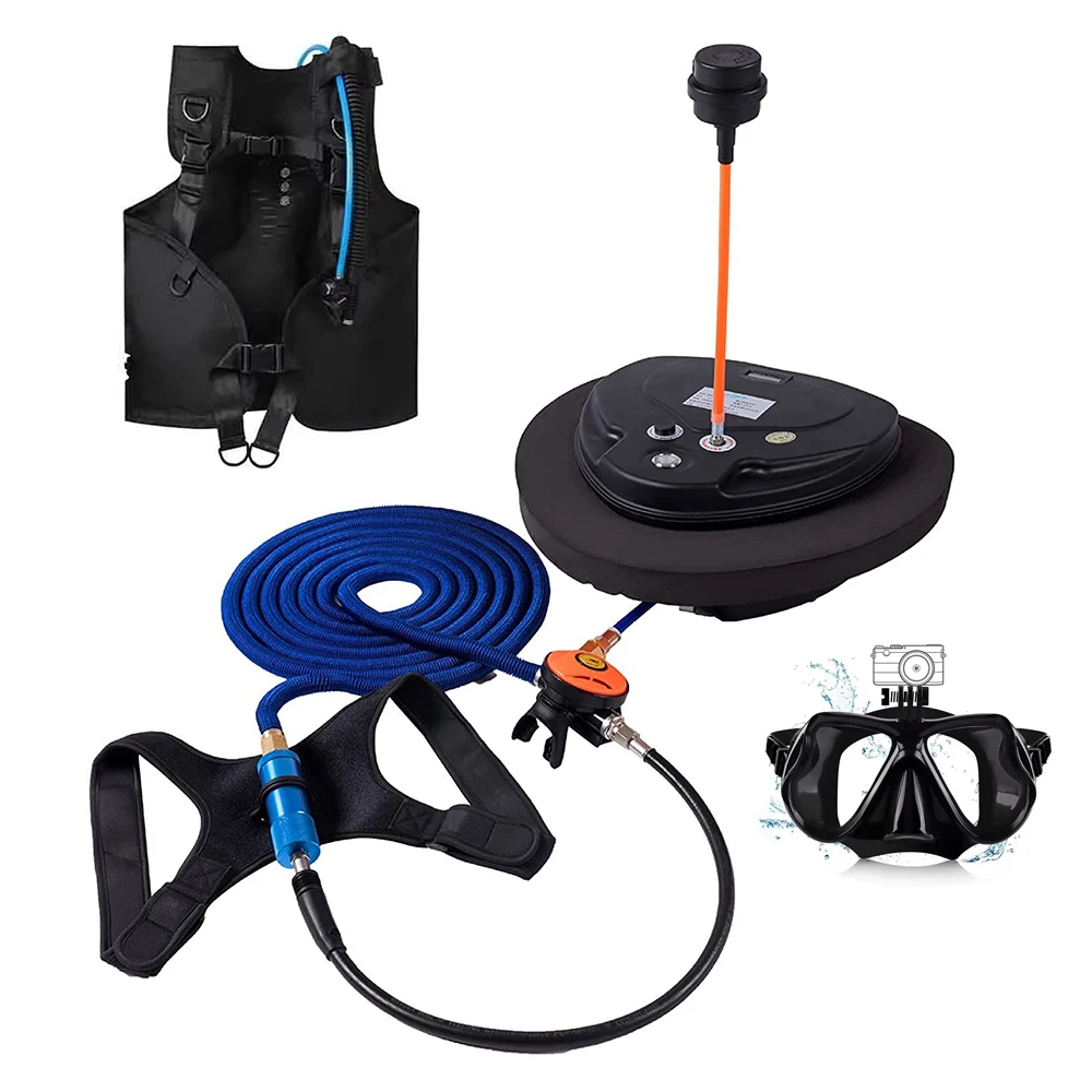 Scuba Diving Snorkel Equipment Mobile Tankless Waterproof Portable  To 12 Meters 3-5 Hours Underwater