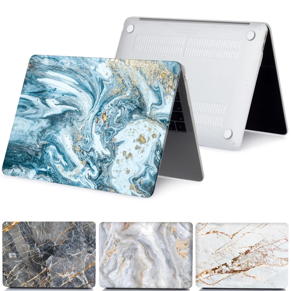 DIY Print Laptop case for Macbook Air 13 Case M4 2025 Air 15 Cover Marble Design for Pro 13 Funda M1 M2 M3 Pro 14 16 in Case