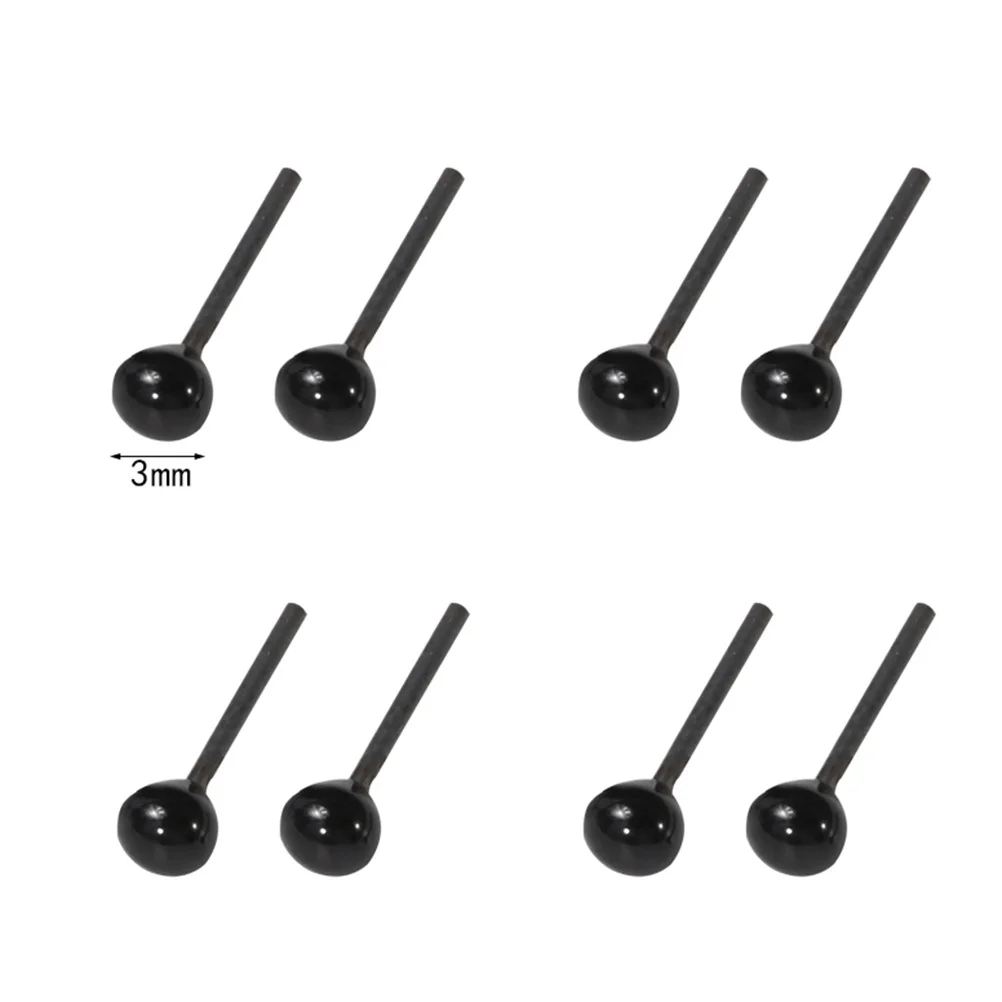 50 زوجًا من عيون السلامة السوداء والعيون الزجاجية لمشاريع الحرف اليدوية المصنوعة يدويًا لتزيين فني المدرسة