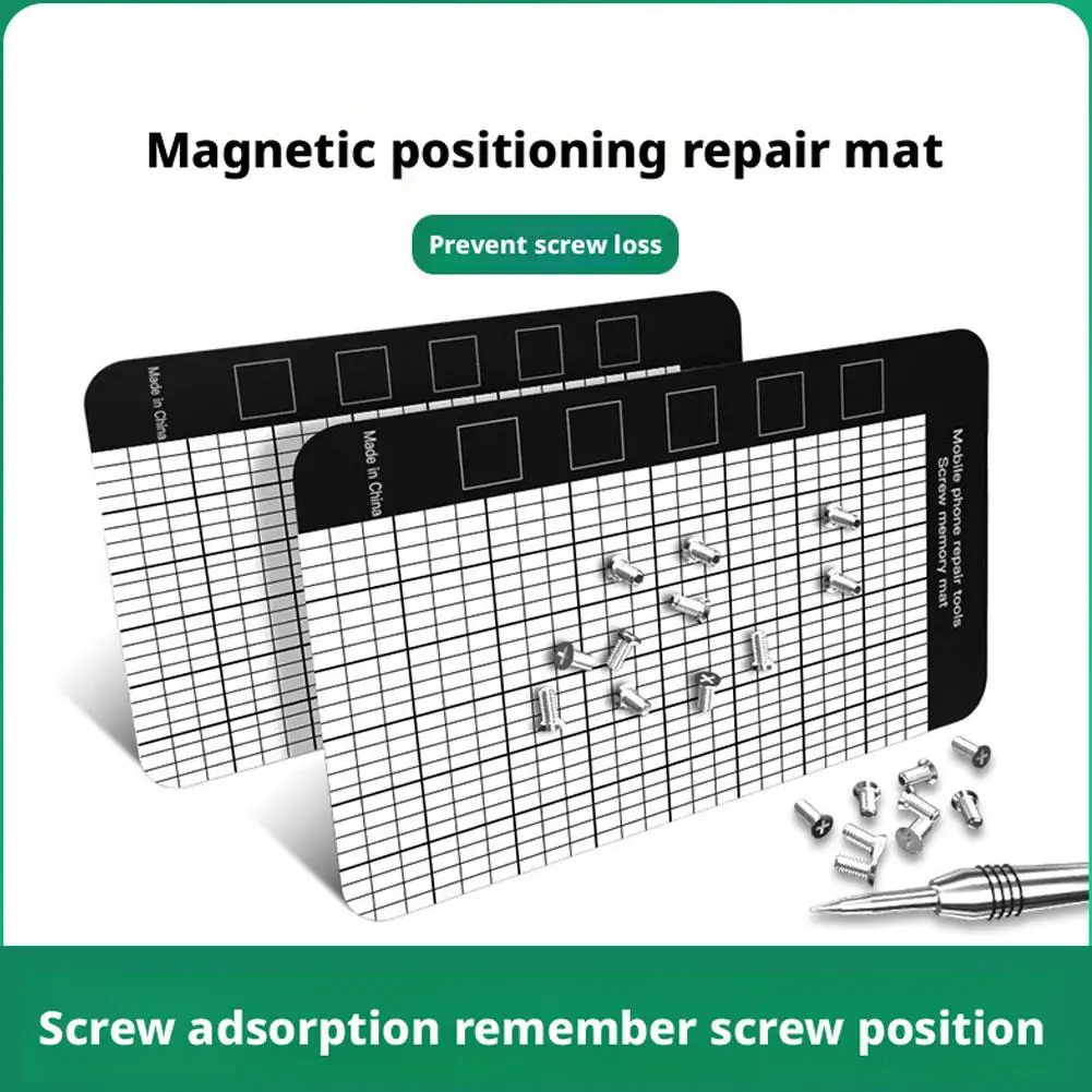 Magnetic Screw Mat Grid Memory Location Chart Pad Phone Repair Work Pad Small Screws Keeper Storage Sheet Disassembly Tools