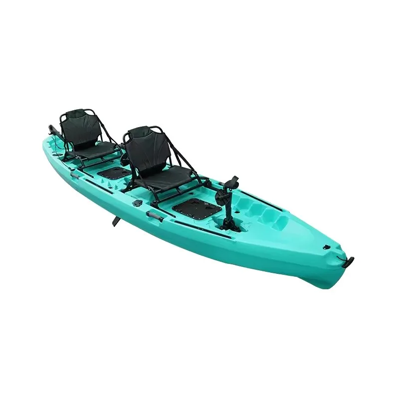 4-meter Two-Person Pedal Boat, Rotomolded Kayak, LLDPE Fishing Boat