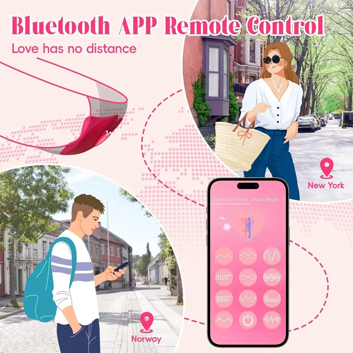 App بلوتوث التحكم اللباس الداخلي هزاز للنساء المهبل البظر محفز يمكن ارتداؤها تهتز مدلك الإناث الاستمناء لعبة الجنس #3