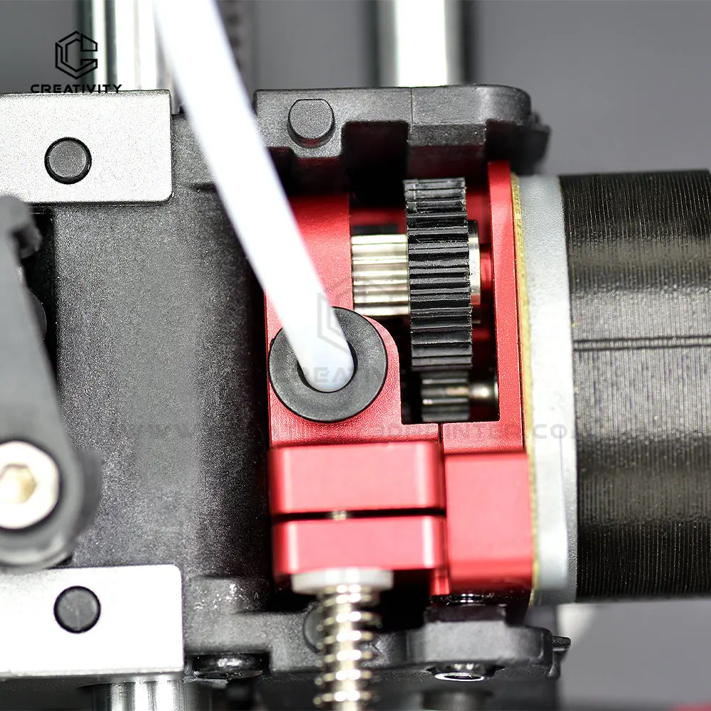 Ganzmetall-Extruder für k1c/k1/k1 max 3D-Drucker Dual-Gear-Antrieb Upgrade kein Motor-Extrusionsmechanismus-Kit