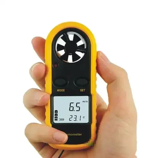 

2026 Portable Digital Wind Speed & Air Speed Thermometer with ABS Material -10~50 Temperature Range Mph Unit