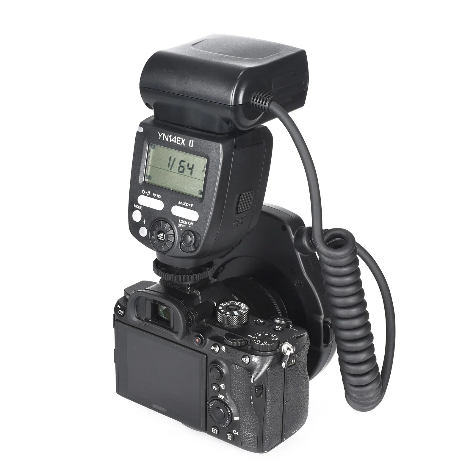 YONGNUO YN14 EX YN14EX II LED Macro Ring Flash Speedlite Light Canon EOS 1Dx 5D3 6D 7D 70D 80D Cameras Or Sony Camera