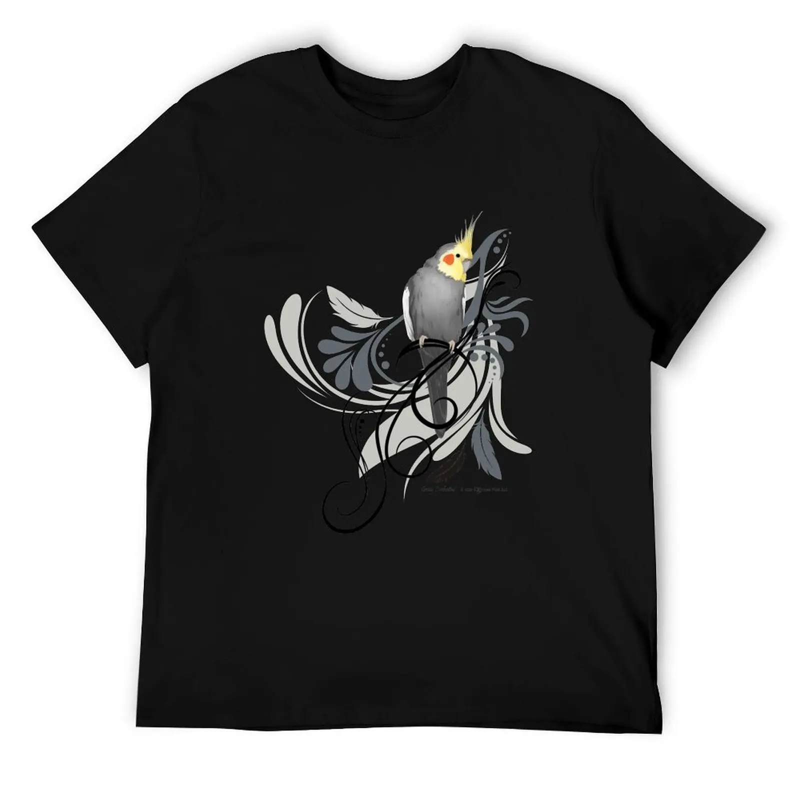 

Gray Cockatiel T-Shirt man t shirt heavy cotton t shirts for man cotton T-Shirt