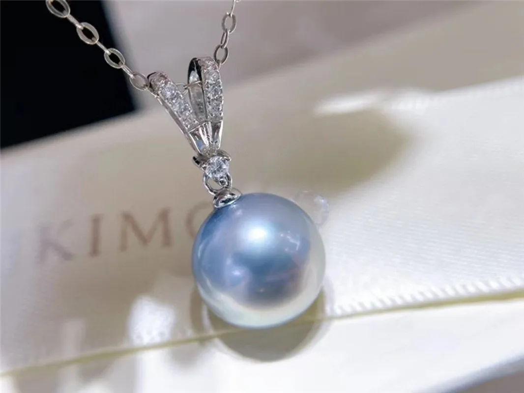 

Pearl Necklace Silver Pendant Pearl 8-9mm Necklace S925 Designer Fashion Evening Party Accessory 59