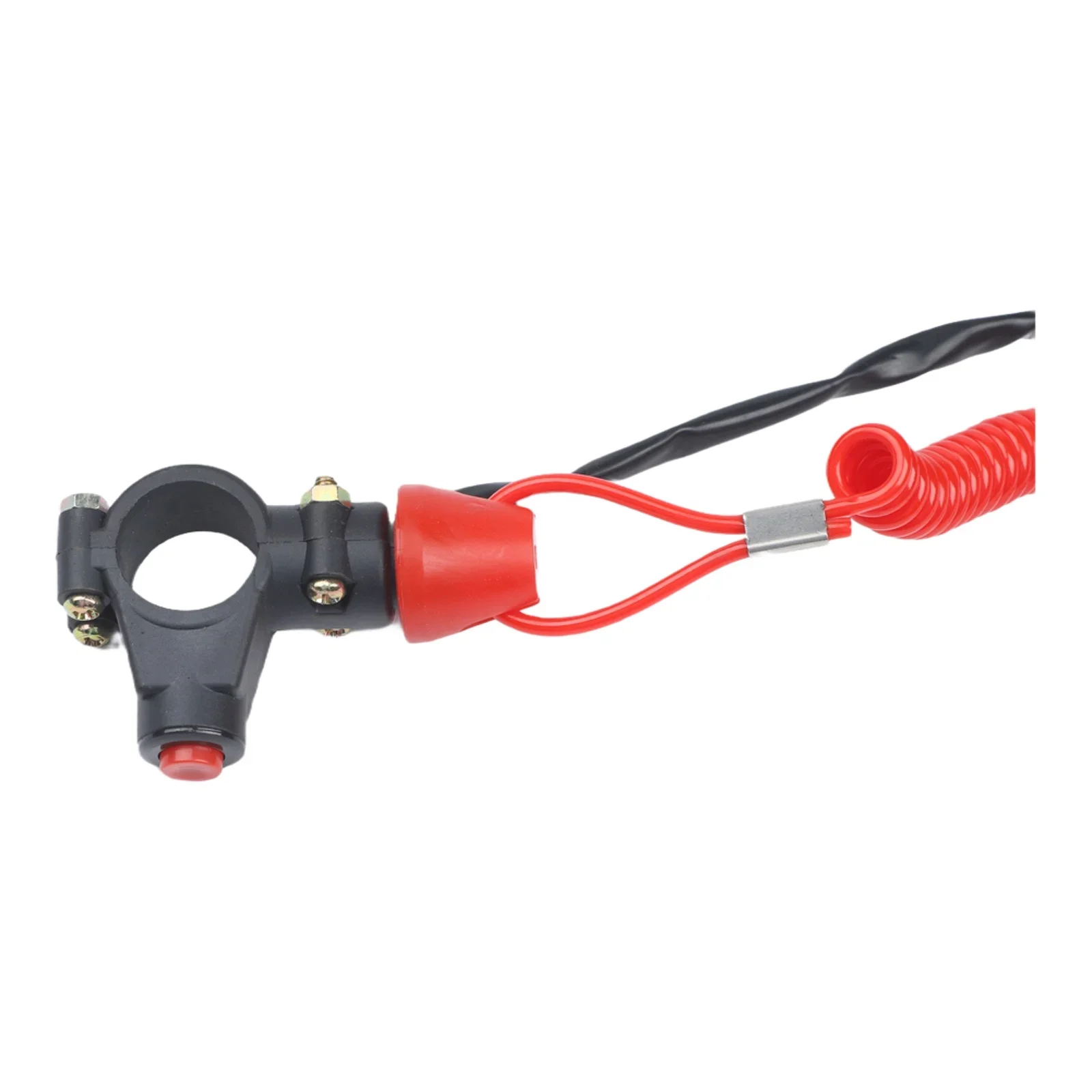 78 Inch Handlebar Compatible Tether Lanyard Engine Kill Switch 70cm/27 6 Inch Push Button For Motorcycle ATV Outboard