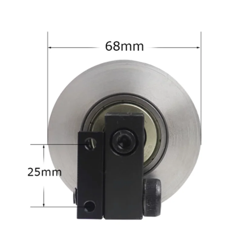 68x50mm Belt Grinder Tracking Wheel Aluminum Active Deviation Adjustment Part