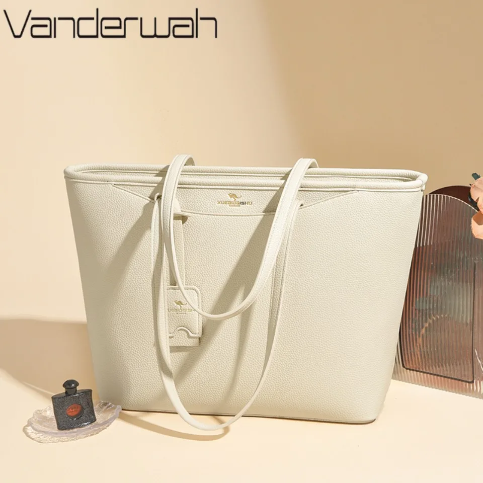 

Luxury Handbags Women Bags PU Leather Brands Top Handle Bag Large Capacity Shoulder Bag Summer Style Black Big Bag for Commute