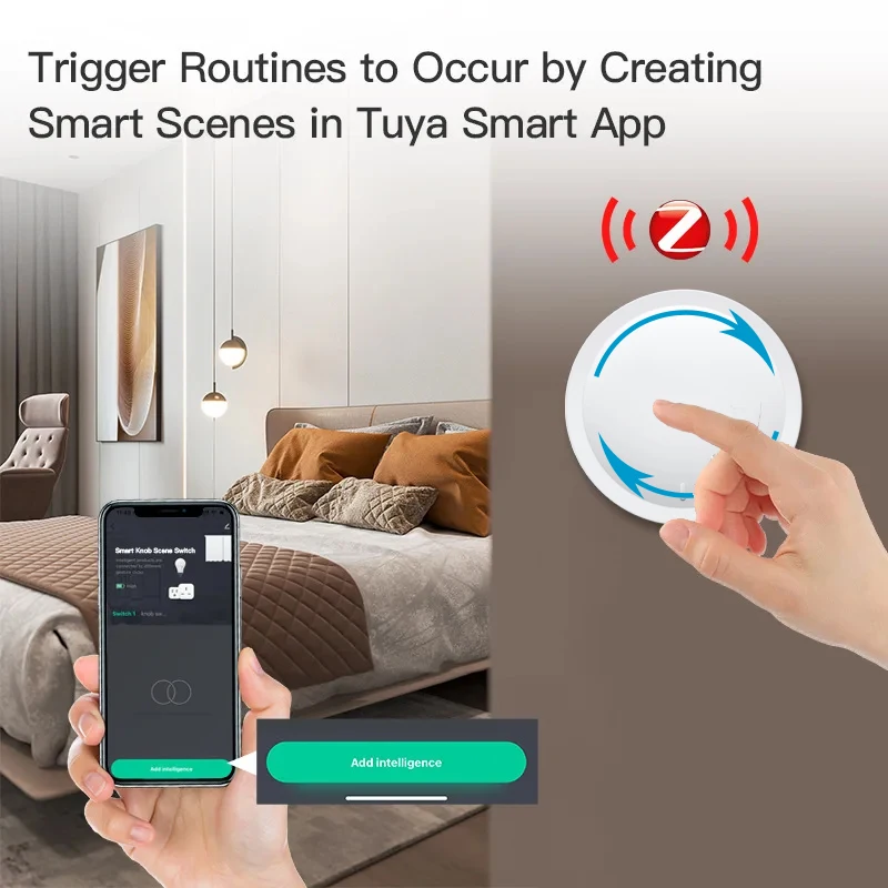 Tuya Smart Zigbee Scene Switch Dimmer Button Knob Controller for Home Automation  Intelligent DIY Switch Support Home Assistant