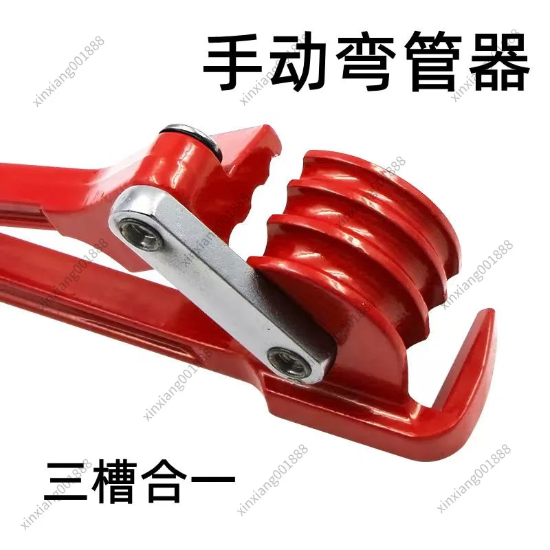 For Metric & Imperial 3 Slot Manual Pipe Bender 6mm 8mm 10mm Copper Tubing Bending Tool For Air Conditioner Maintenance