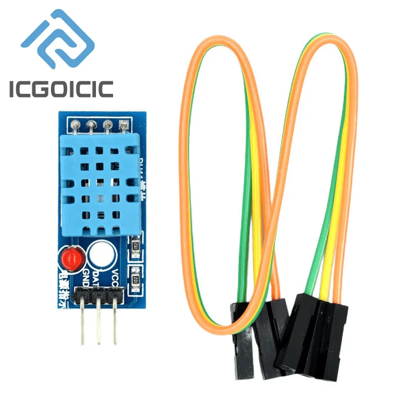 KY-015 DHT11 وحدة استشعار درجة الحرارة والرطوبة الرقمية - 3pin، لمجموعات المبتدئين Arduino DIY