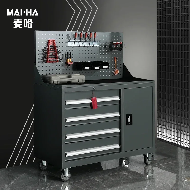 Caixa multifuncional do ferro da oficina, Tool Cart, Hardware Tool Cabinet, Auto Repair Locker