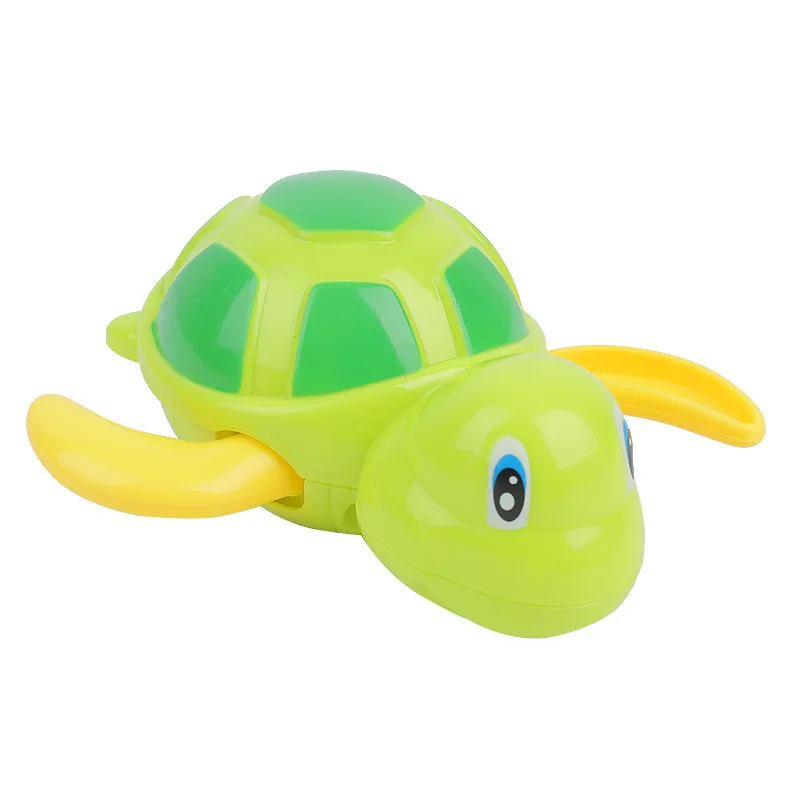 Cartoon Cute Tortoise Baby Water Bath Toys Classic Kids Infant Bathroom Mini Colorful Soft Floating Animals Figure Clockwork Toy