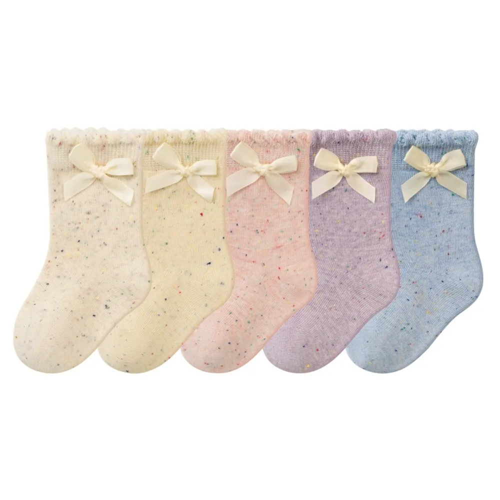 

5 Pairs Baby Socks Low Cut Stretch Ankle Socks Floral Ruffle Infant Socks for Newborn Toddler Boys Girls Baby Socks
