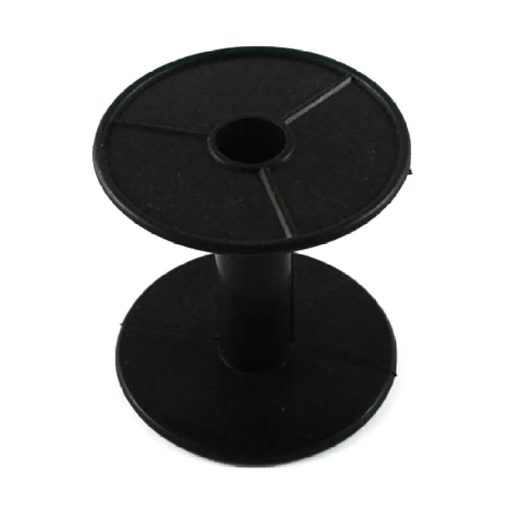 10pcs Plastic Spools Wheel Black Empty Wire Bobbins Round for Beading Cord String Ribbon Jewelry Accessories F80