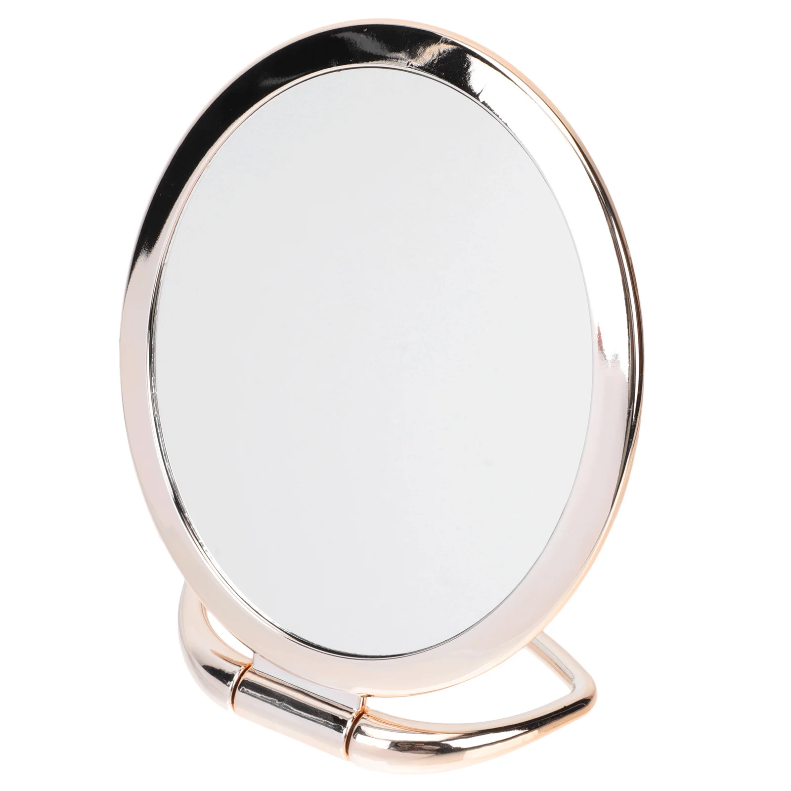 1 pçs espelho de maquiagem dobrável dupla face espelho de mesa base estável moda ferramenta de maquiagem para presente de vestir diário