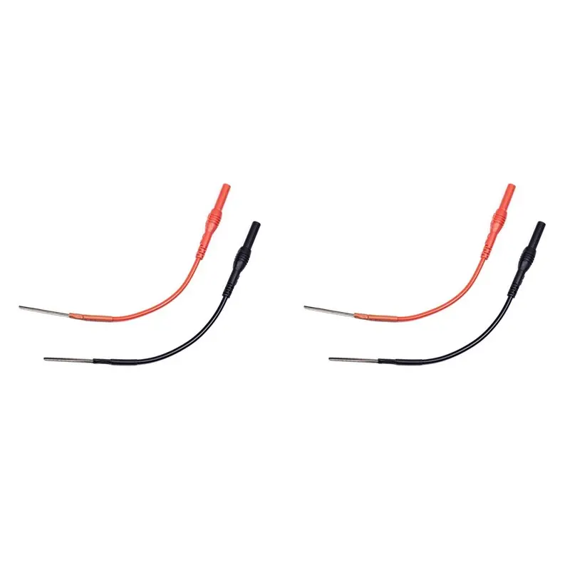 

ABUI-4Pcs 4Mm Female Adapter Cable Pin Plug Terminal Wire Multimeter Hook Banana Plug Test Leads Silicone Flexible