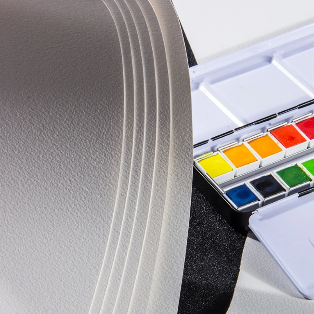 Square Watercolor Book Medium Coarse Grain 300g Travel Sketchbook Water Color Paper For Student Artist Draw Watercolor Supplies view 6