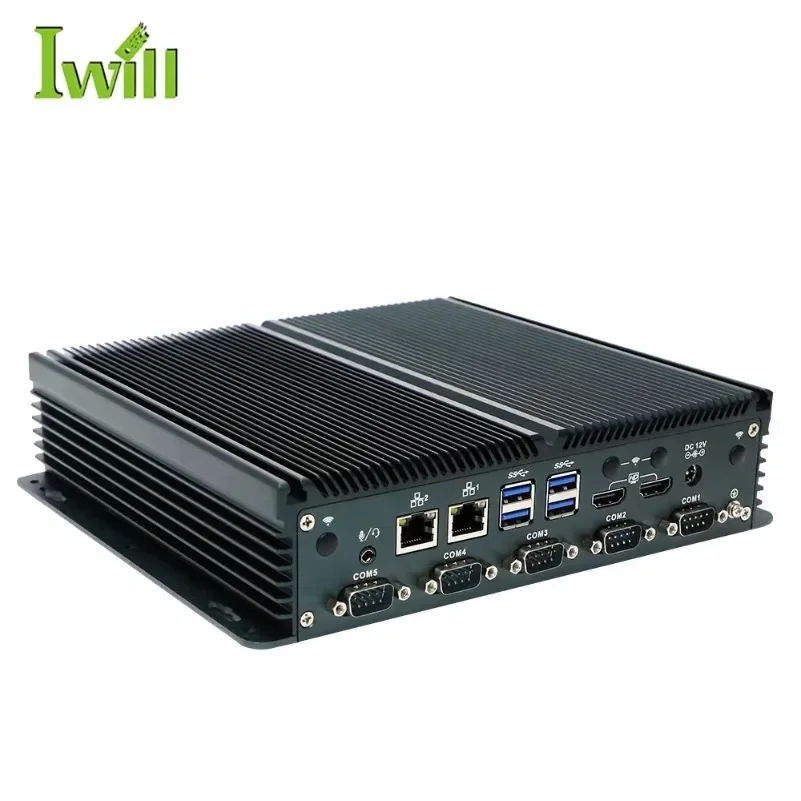 

Upgraded Fanless Industrial Pc Alder Lake-N Processor N100 Pc Industri M.2 Slot Support NVME X1 SATA