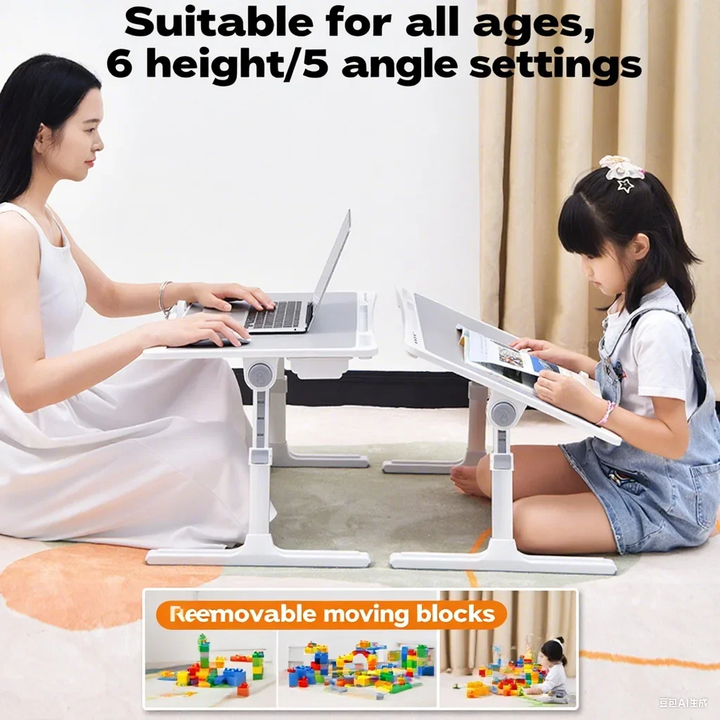 

Oatsbasf Foldable Book Stand for Reading Height Angle Adjustable Laptop Holder for Bed Portable Stand Gifts for Kids Friends