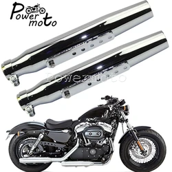 Universal Motorcycles Tapered Exhaust Muffler DB-Killer Silencer 34-41 mm Pipe For Harley Sportster Cafe Racer XS650 883 Custom