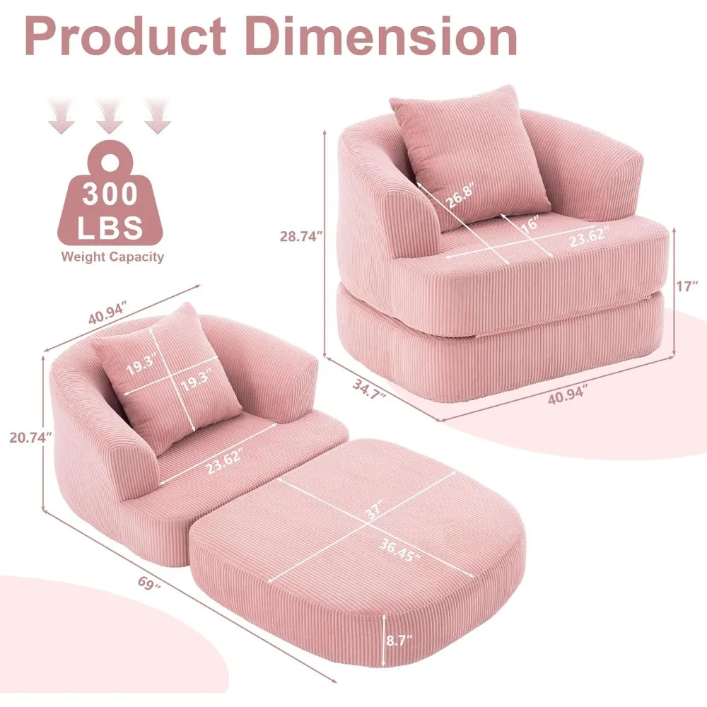 سرير أريكة قابل للطي، كرسي نوم سروال قصير مع وسادة ومساند للذراعين، كرسي أريكة فردي من إسفنج الذاكرة، أريكة أرضية مريحة للبالغين، Por #2