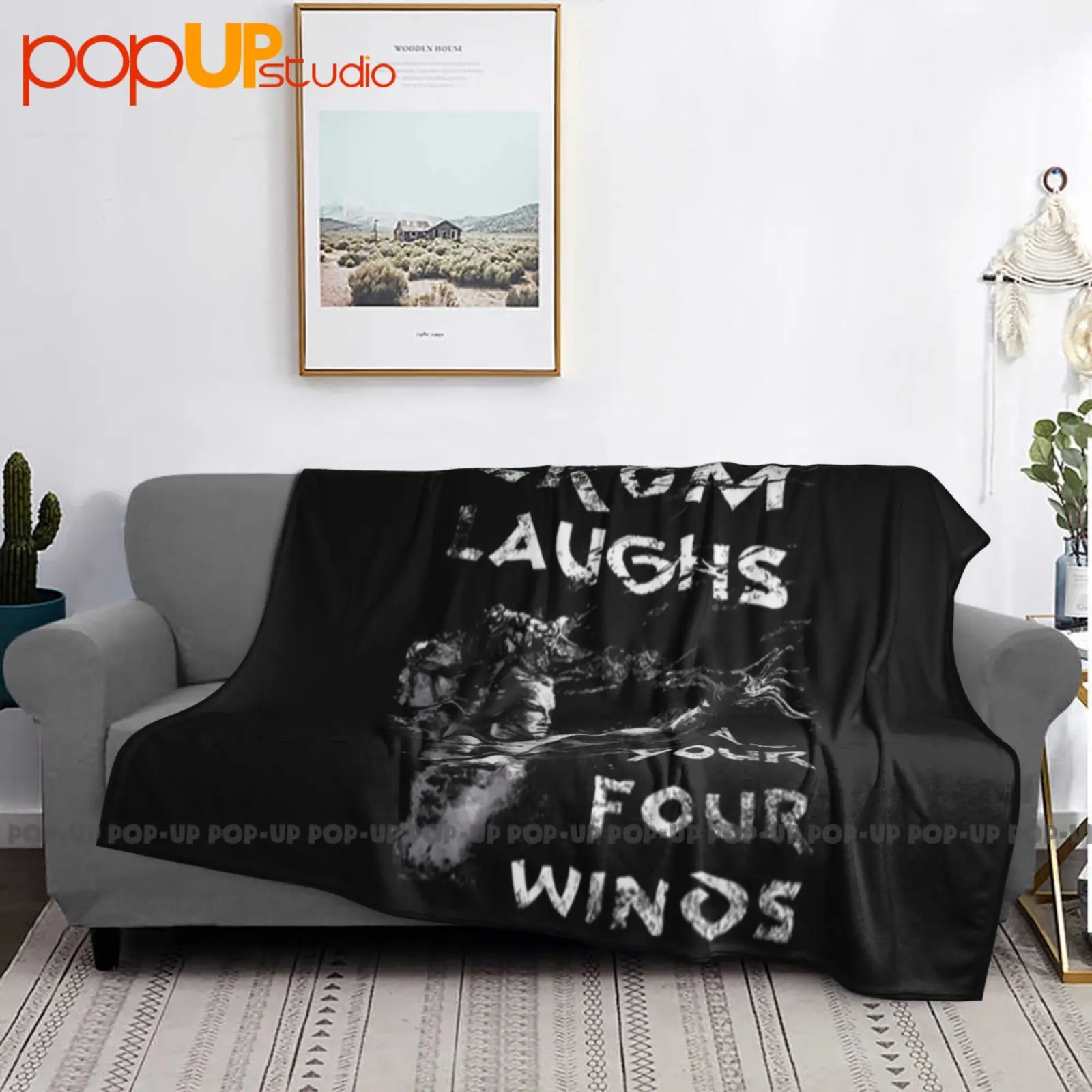 كونان الكروم البربري يضحك في أربعة رياح بطانية فائقة النعومة لحاف الشتاء غطاء أريكة أغطية السرير