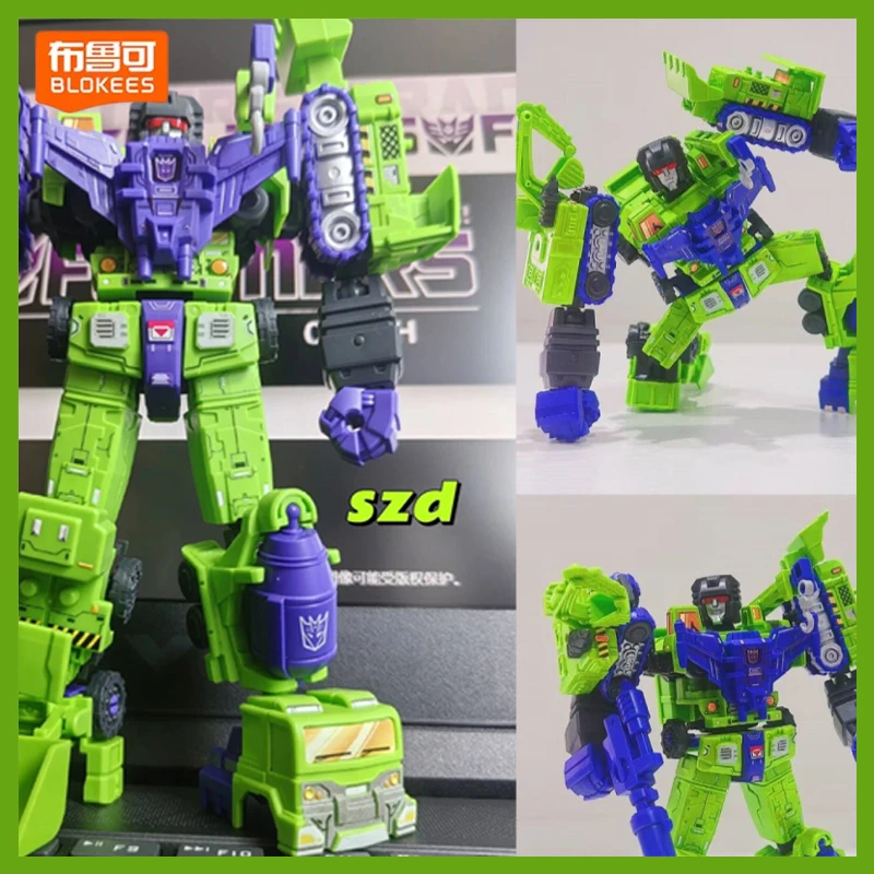 

Blokees Version Devastator Combination Sets Armored Robot Devastator Transformers Defender Toys Drill Bit Accessories In Stock