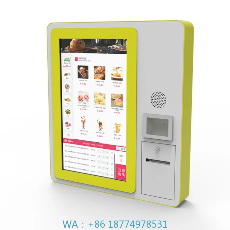 

All-in-one Intelligent Scanning Code Payment LCD Touch Screen Catering Ordering Kiosk Self-service Ordering Intelligent Cashier