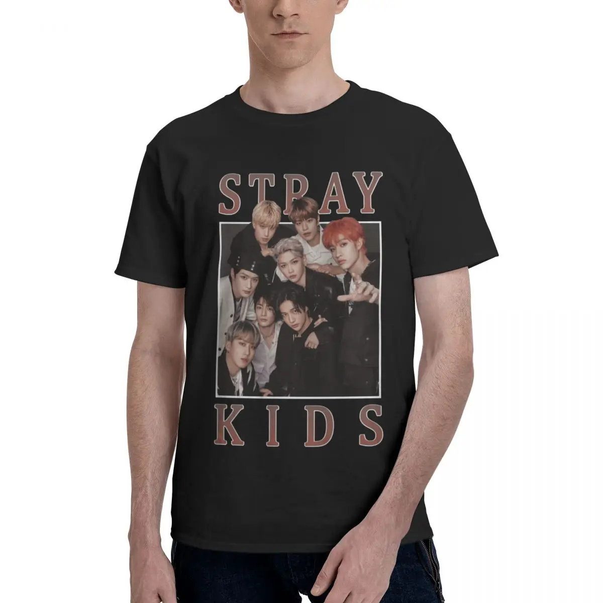 StrayKid Kpop Idol Band T Shirts Graphic Y2K Unique Customized T-Shirts For Men Women Clothes