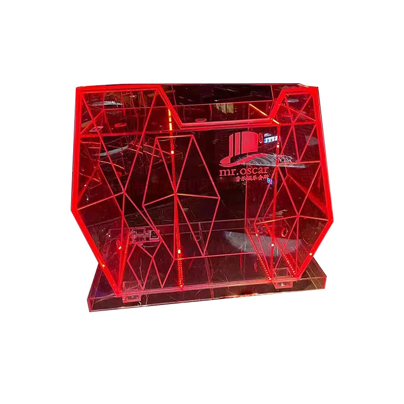 Box disc player table, bar dj table ktv acrylic dj table luminous led table