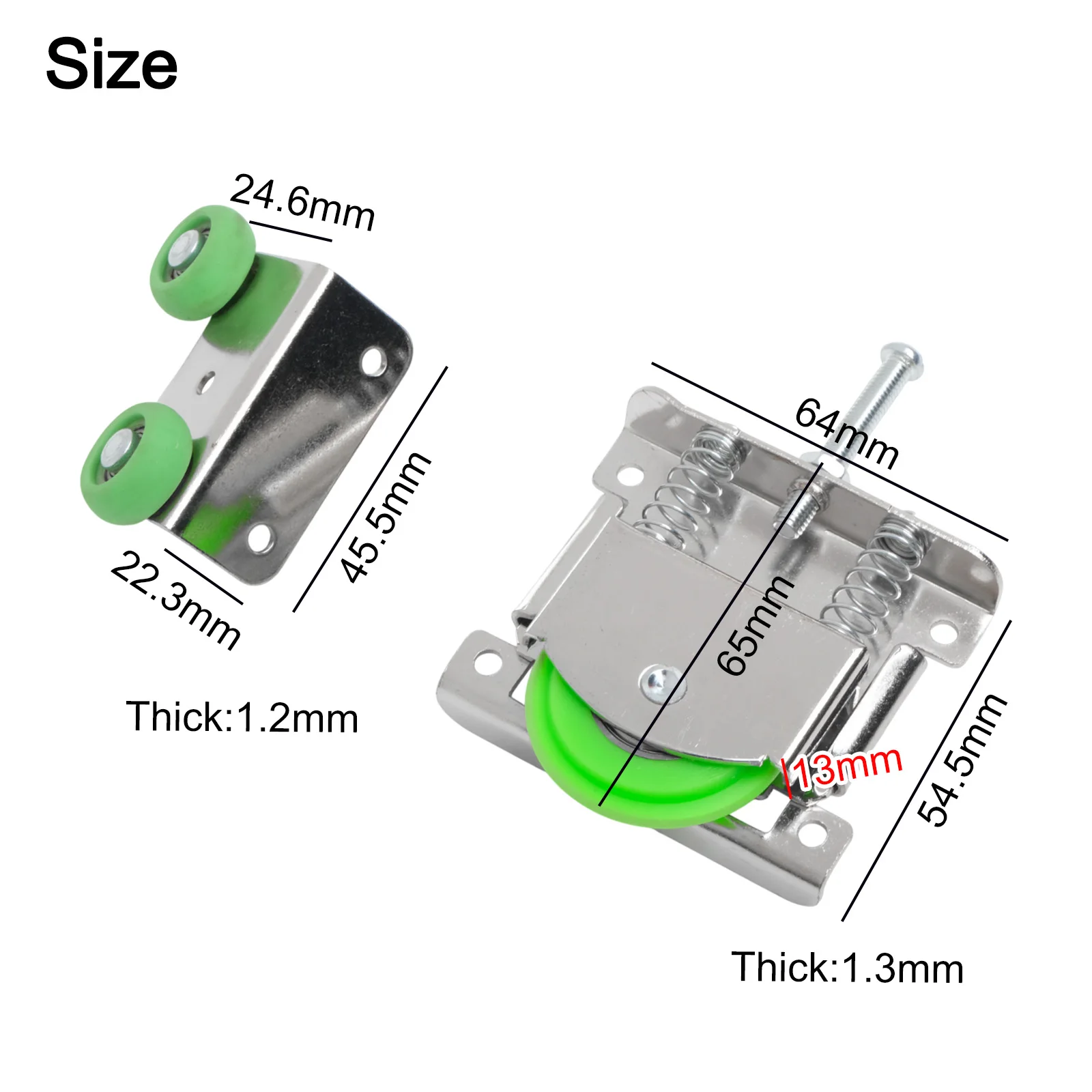 Heavy Duty Pulley Schiebetür Pulley DIY Heimwerker Einstellbare Roller Schuh Höhe Staub Prävention Funktion