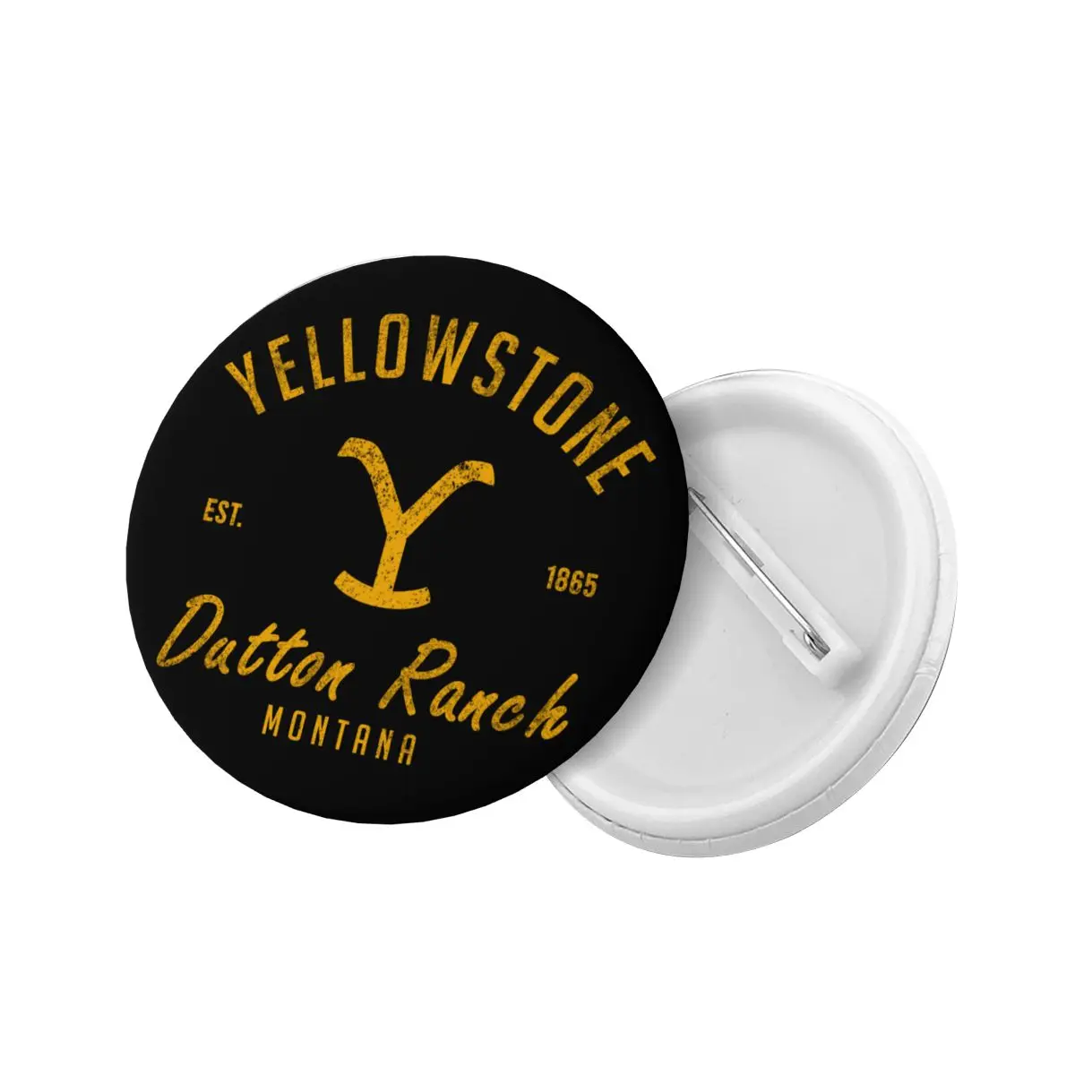 Personalize Yellowstone Button Pin for Jeans Dutton Ranch Montana Badges Brooch Pinback Gift