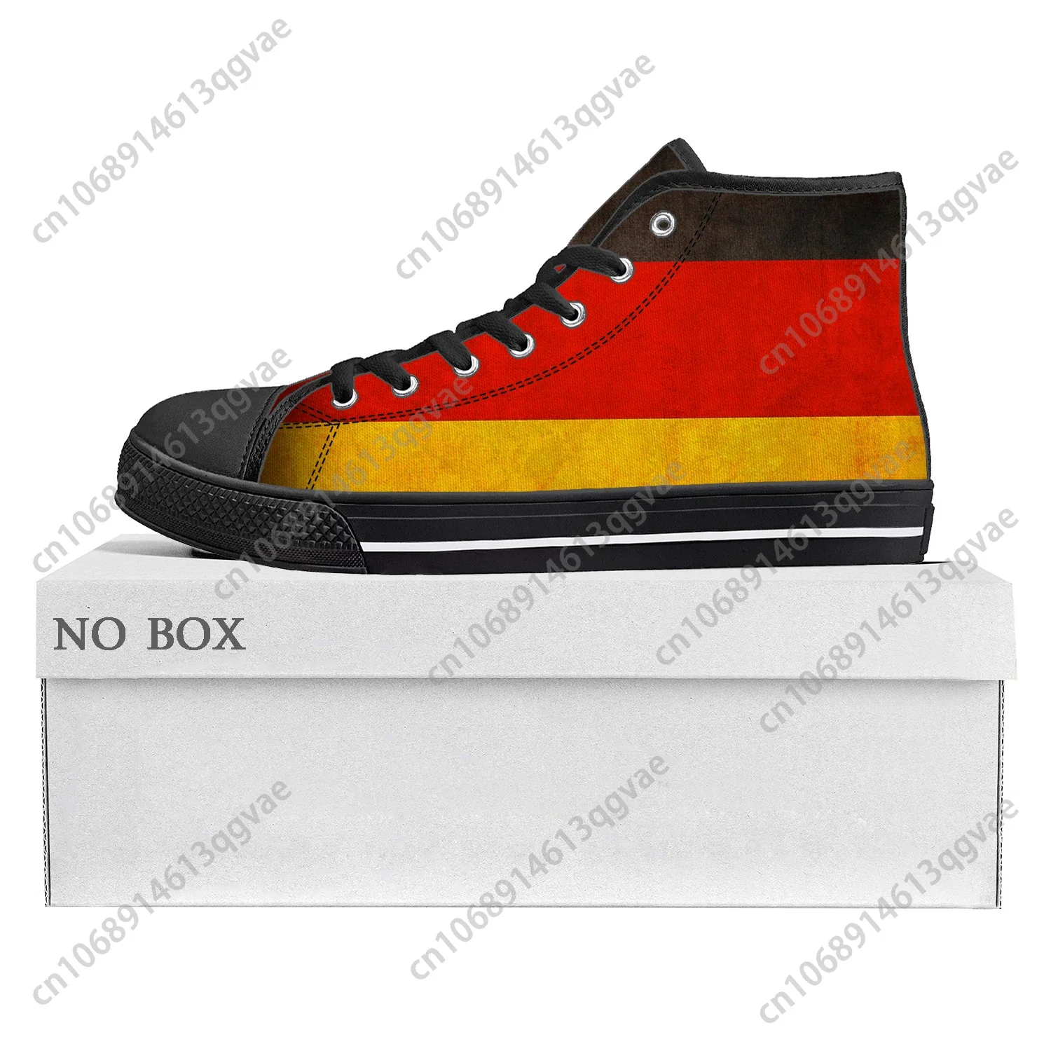 German Flag High Top High Quality Sneakers Mens Womens Teenager Canvas Sneaker Germany Casual Couple Shoes Custom Shoe