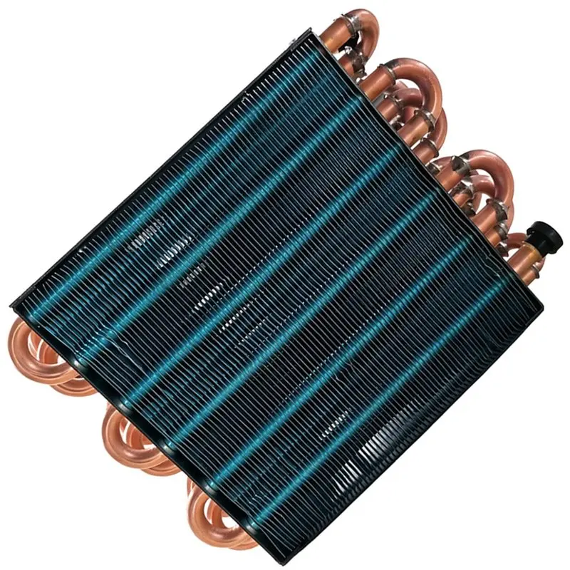 B82B-Condenser Radiator Freezer Air-Cooled Water-Cooled Aluminum Fin Copper Tube For 120 Fan