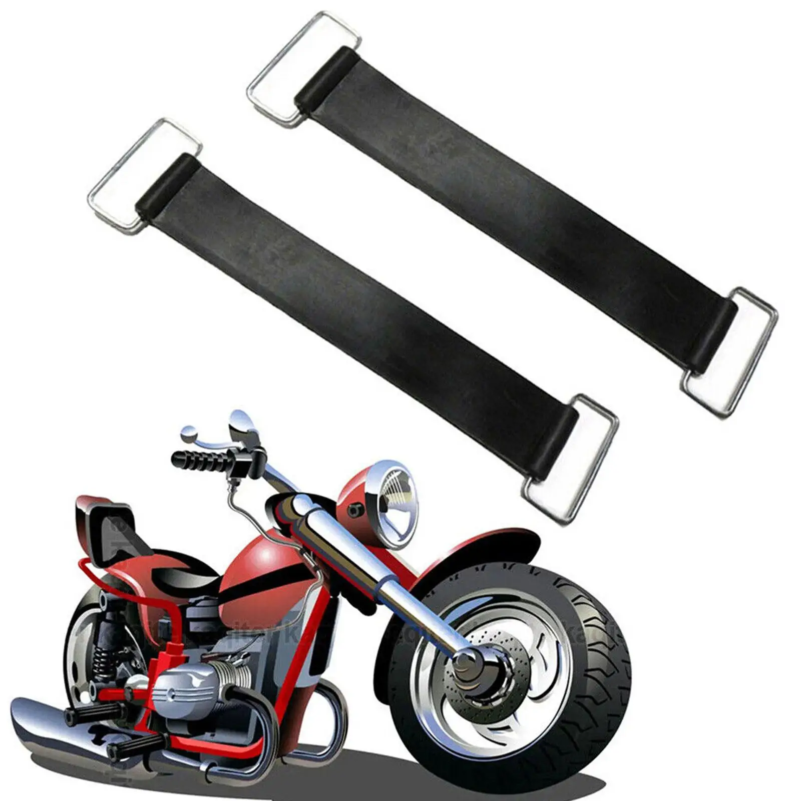 Battery Rubber Band Strap Fixed Holder Elastic Bandage Belt Stretchable For Motorcycle Battery Rubber Strap