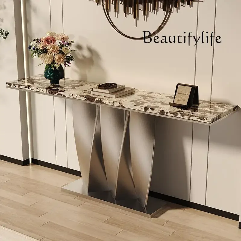 

BJ Marble Entrance Table, Living Room Strip Case, Aisle Against The Wall, Corridor Strip, Entrance Entrance Rack