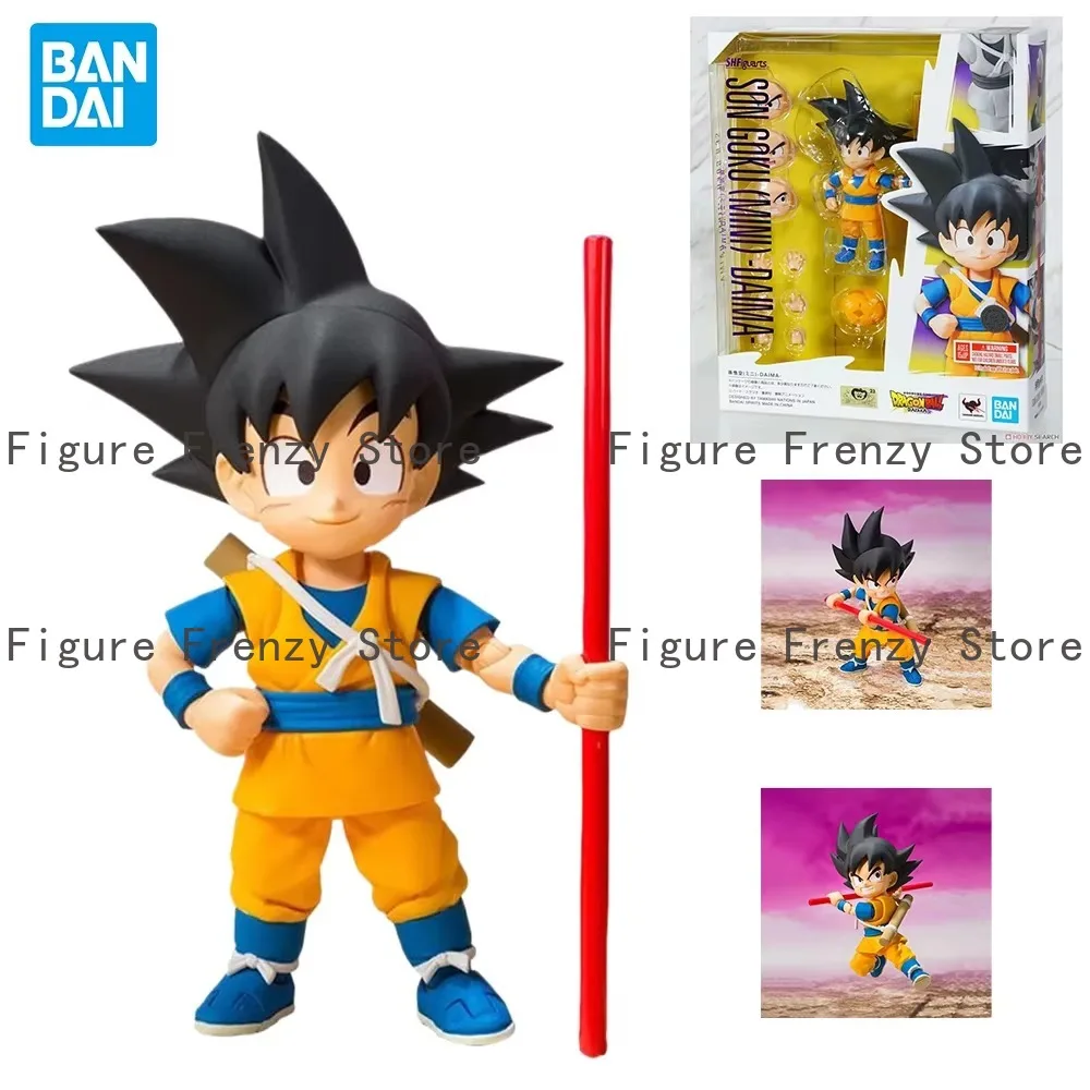 

Коллекционная фигурка Bandai Dragon Ball S.H.Figuarts SHF Сон Гоку (МИНИ) DAIMA, модель, игрушка, подарок