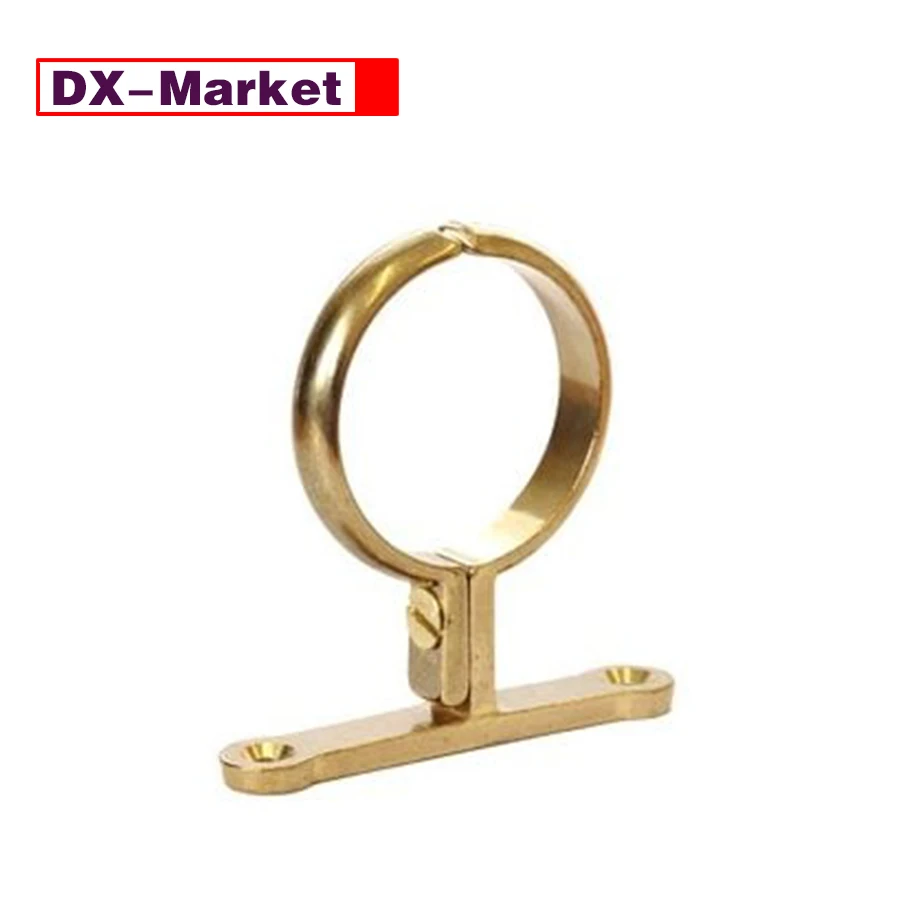 Wall-Mounted Brass Pipe Holder – Secure Fixing for Residential & Commercial Plumbing Projects,C042