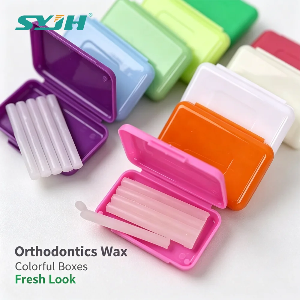 SYJH 100 Box/Lot Dental Orthodontic Relief Wax Braces Gum Irritation Fruit Flavour Protective Whitening Oral Care Anti Wear