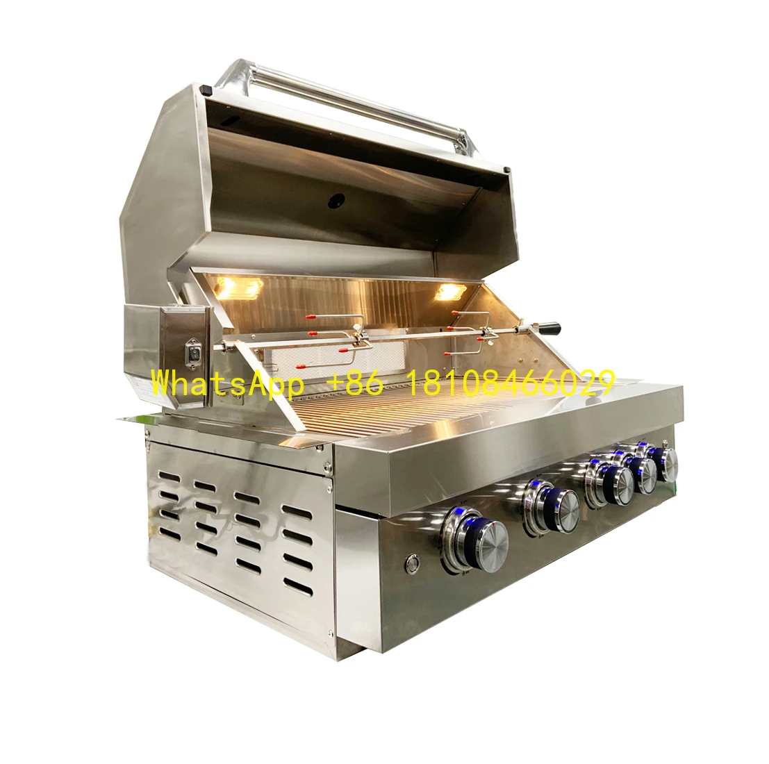 

Iron Material Premium Style for Entertaining Commercial Indoor/Outdoor Kitchen Gas Barbecue Grill High Quality Steel