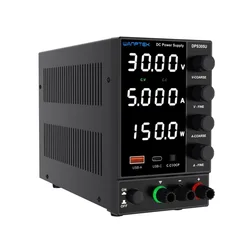 WANPTEK BENCH DC ADJUSTABLE POWER SUPPLY, DC POWER SOURCE, 30V 5A 150W, LAB, ELECTRONICS DESIGN, ELECTROPLATE, DPS305U