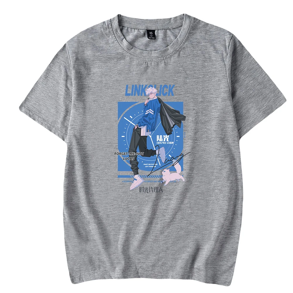 2022 Link Klicken Anime T-shirt Crewneck Kurzarm Frauen Männer T-shirt Harajuku Streetwear Casual Stil Unisex Kleidung