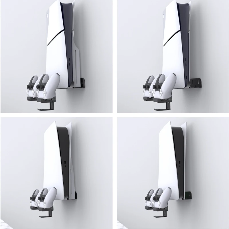 

CG Space Saving Wall Brackets with Cooling Vents & Controller Charging Slots Multifunctional Steel Wall Stand for P5 Slim