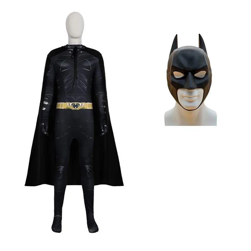 

Брюс Уэйн супергерой мужской комбинезон для косплея доспехи плащ костюм комплект Хэллоуин вечерние ролевые игры боди накидка зентай костюм наряд