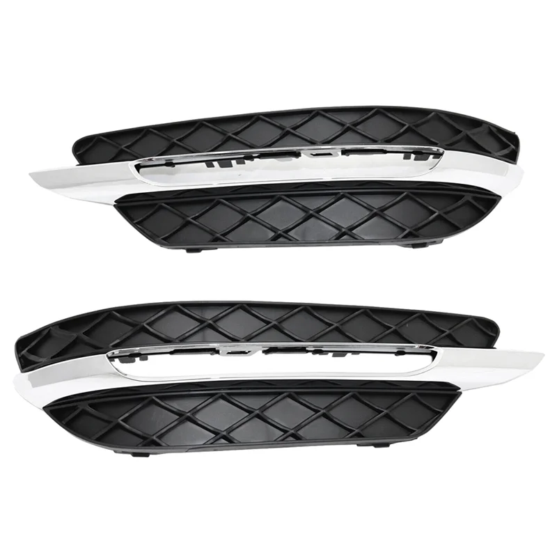 

2 Piece DRL Fog Light Cover Trim Black For 2012-2014 C250 C300 C350 Luxury